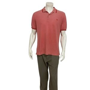 Fred Perry Men’s Textured Red Polo Shirt